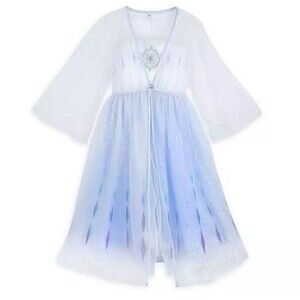 New Disney Store Snow Queen Elsa Sleep Gown Girls size 7/8